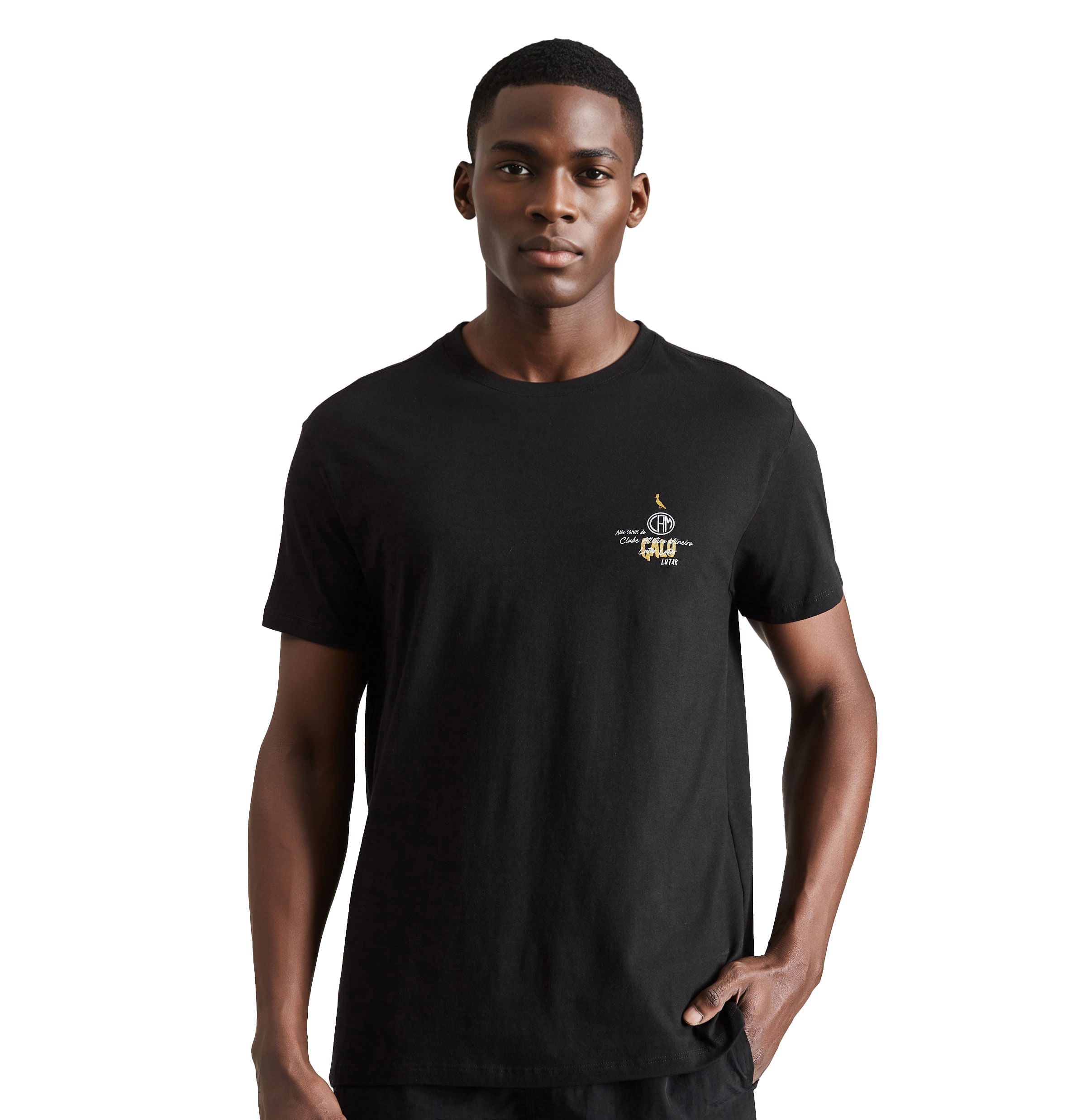 Miniatura Camiseta Reserva Masculina Estampa Galo Preta G