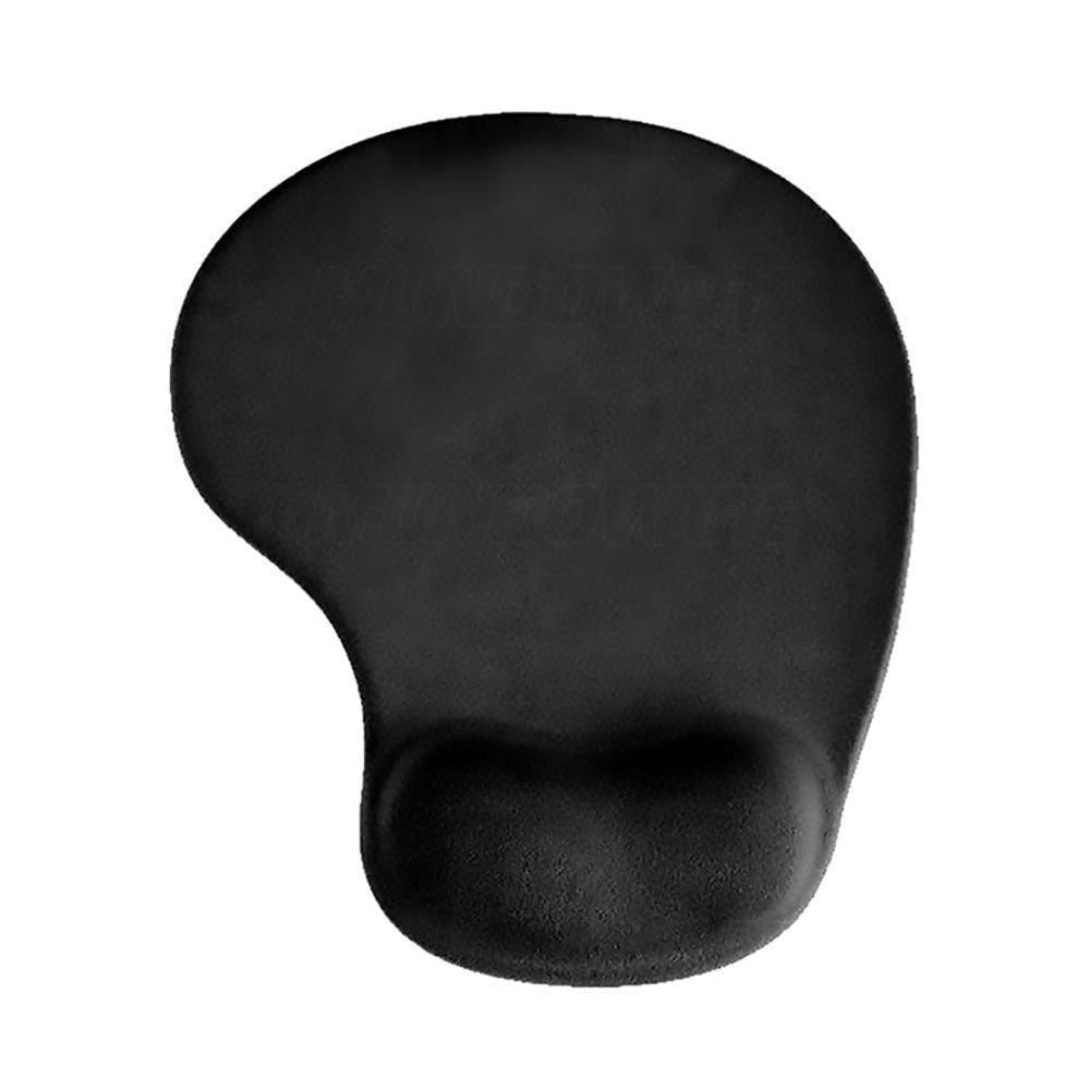 Miniatura Mouse Pad Apoio Pulso Gel Base Emborrachada Preto
