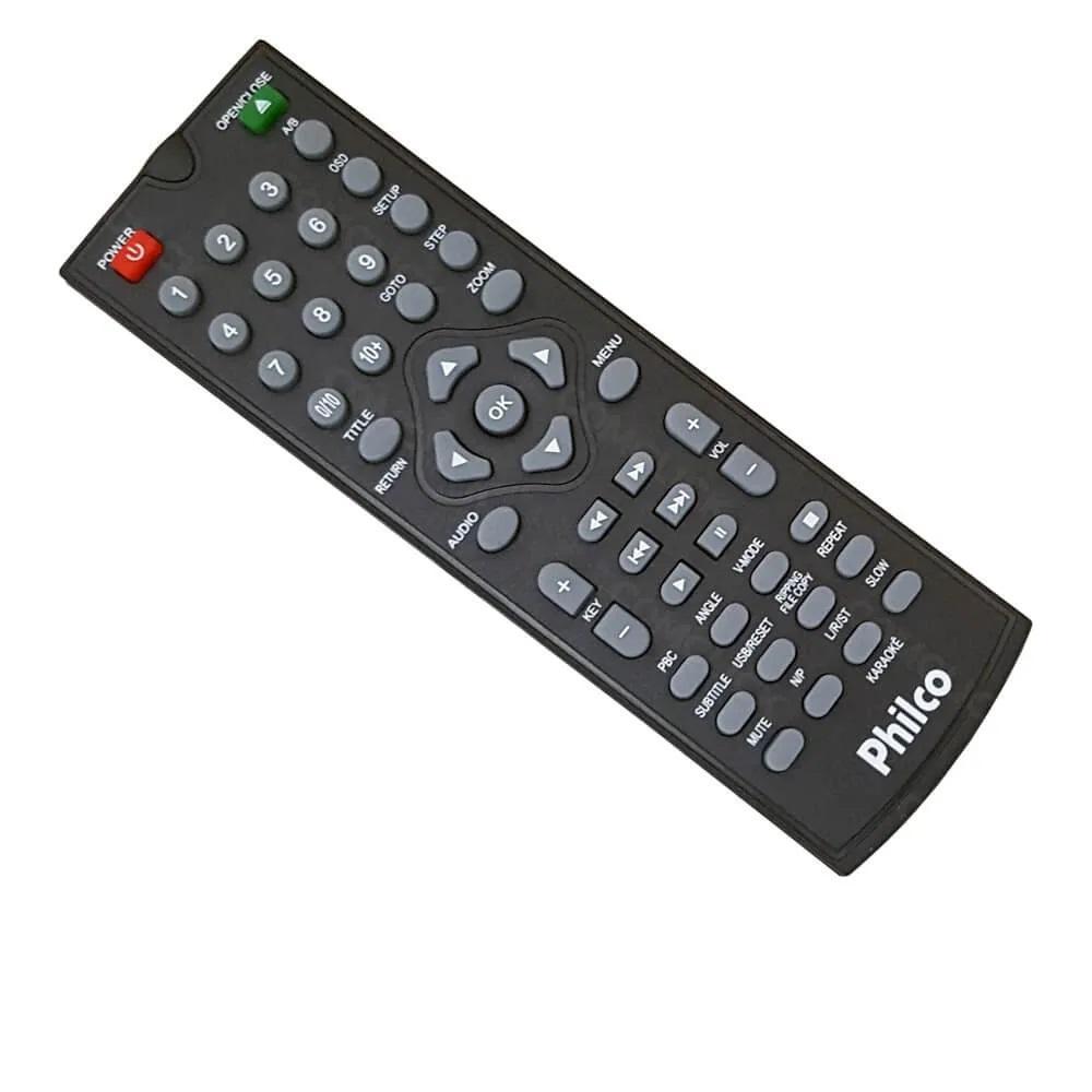Miniatura Controle Remoto Dvd Philco Karaokê Ph154 Ph156 Ph192 Ph150