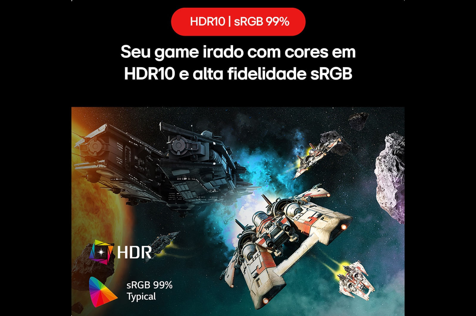Miniatura Monitor Gamer LG UltraGear 24” IPS, 180Hz, 1ms (GtG) NVIDIA® G-SYNC® , AMD FreeSync™, HDR10, sRGB 99% - 24GS60F-B