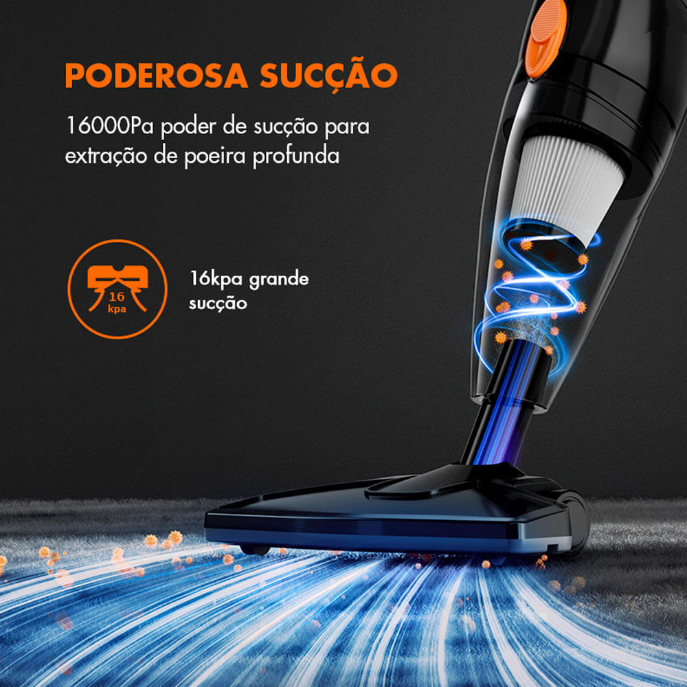 Aspirador De Po Vertical Gaabor Smart Sweep GVCW-M15A Preto 127V