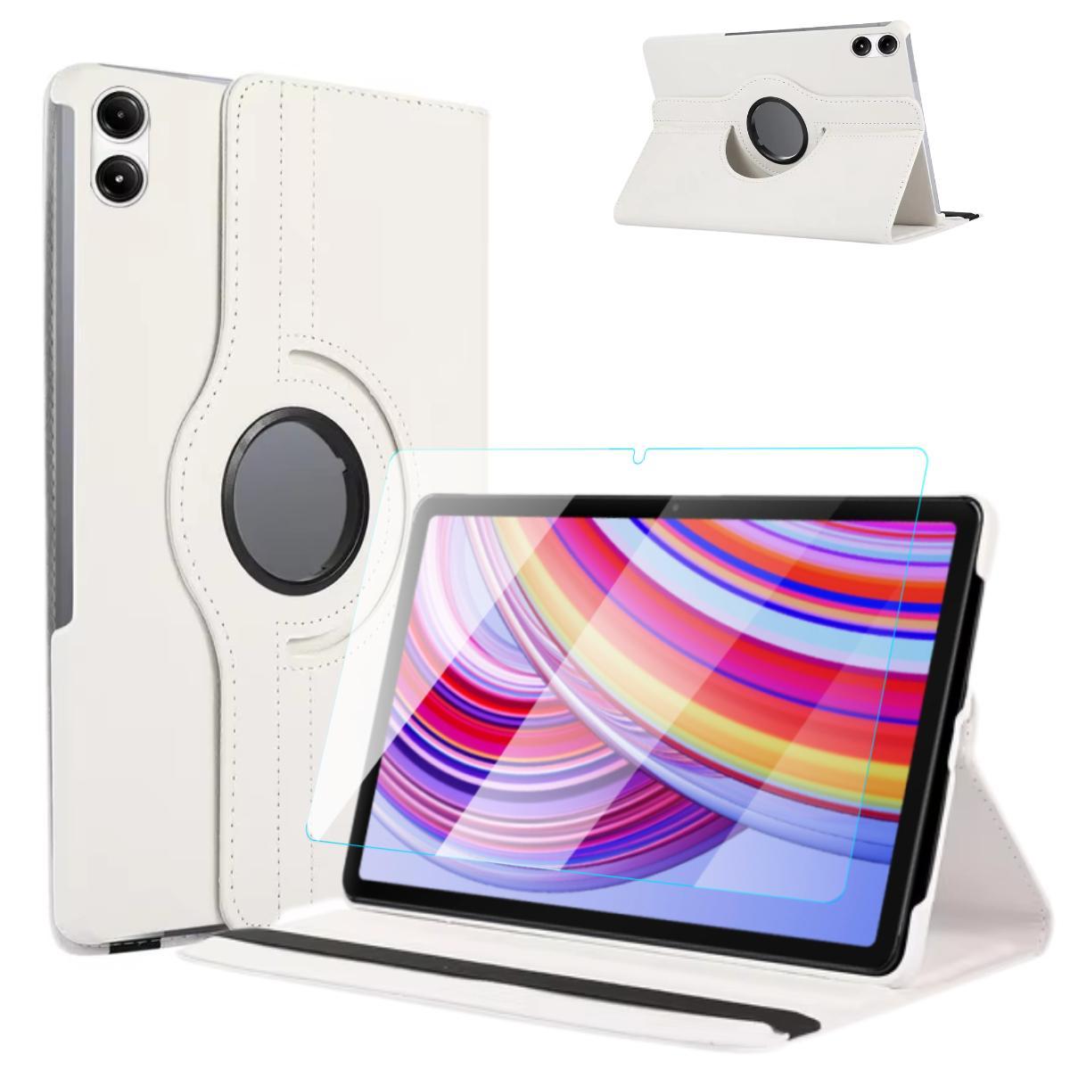 Miniatura Capinha Couro 360 Para Xiaomi Redmi Pad Pro 12.1 + Película