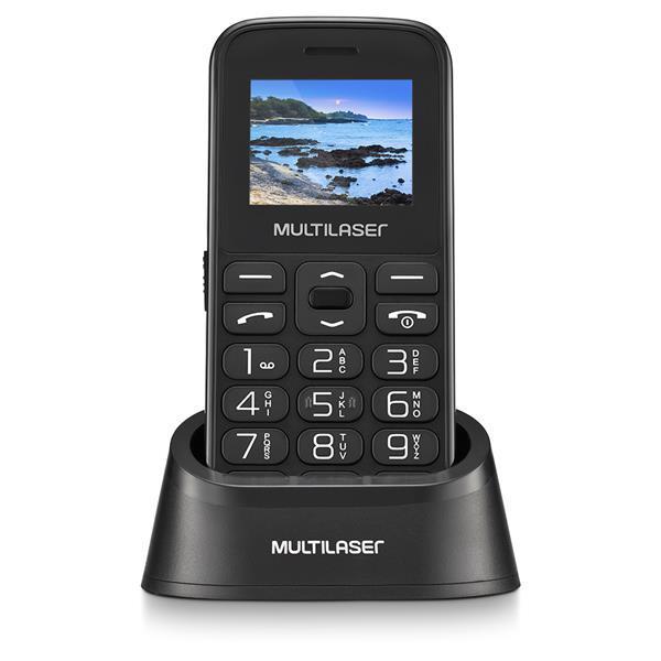 Miniatura Celular Vita Com Base Preto Tela 1.8 2G Multilaser P9121