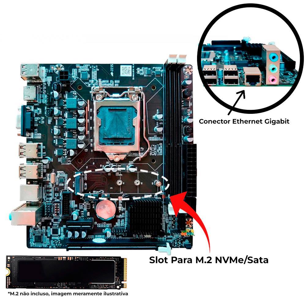 Miniatura Computador Core I5-2500S,4G Ram,120G Ssd,Gt-H61 M2,Linux