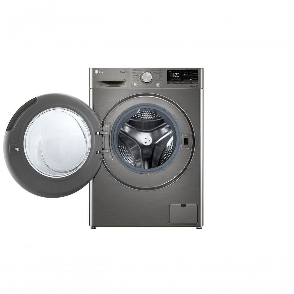 Miniatura Lava e Seca Smart LG VC4 12kg Inox Look com Inteligência Artificial AIDD CV5012PC4 110V