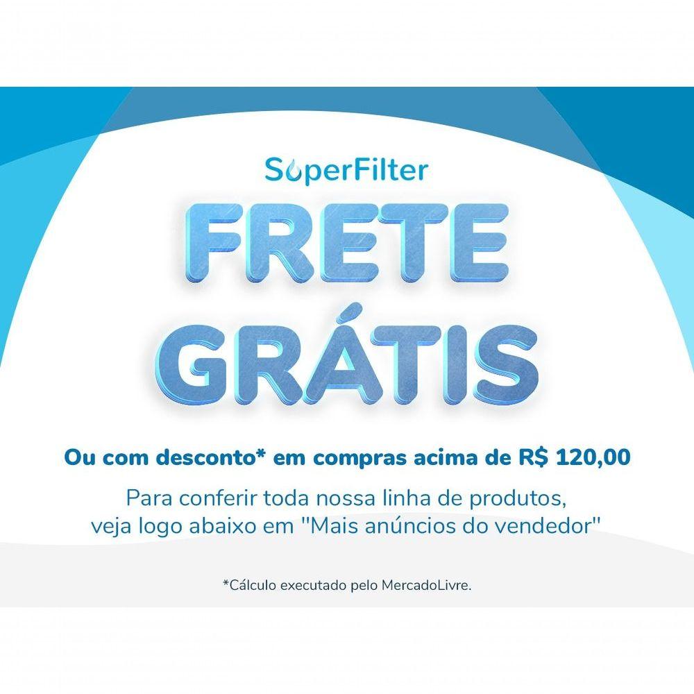 Miniatura Purificador De água Bbi Double 230 Filtro Agua Multi 1500 + Reposição Refil Extra Cor Branco