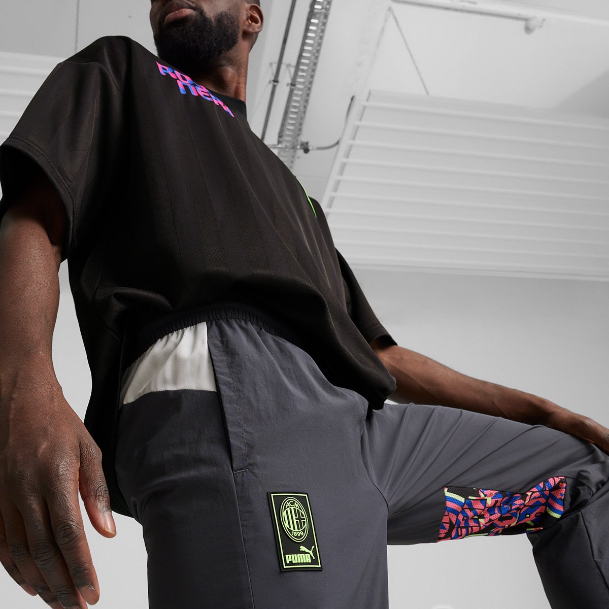 Miniatura Calça Milan 24/25 Puma Masculina Cinza - EGG