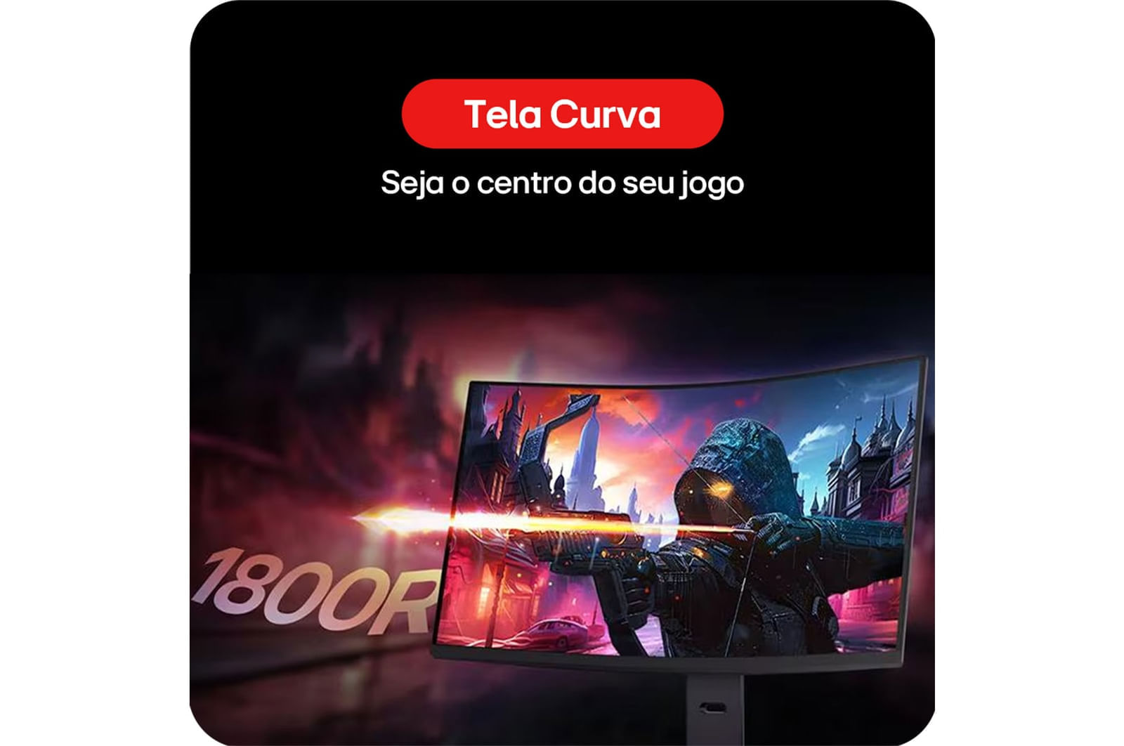 Monitor Gamer LG UltraGear™ Curvo 34G600A-B 34" QuadHD 2K, UltraWide 1800R, 160Hz, 1ms (MBR), AMD FreeSync™ Premium, HDR10, MaxxAudio