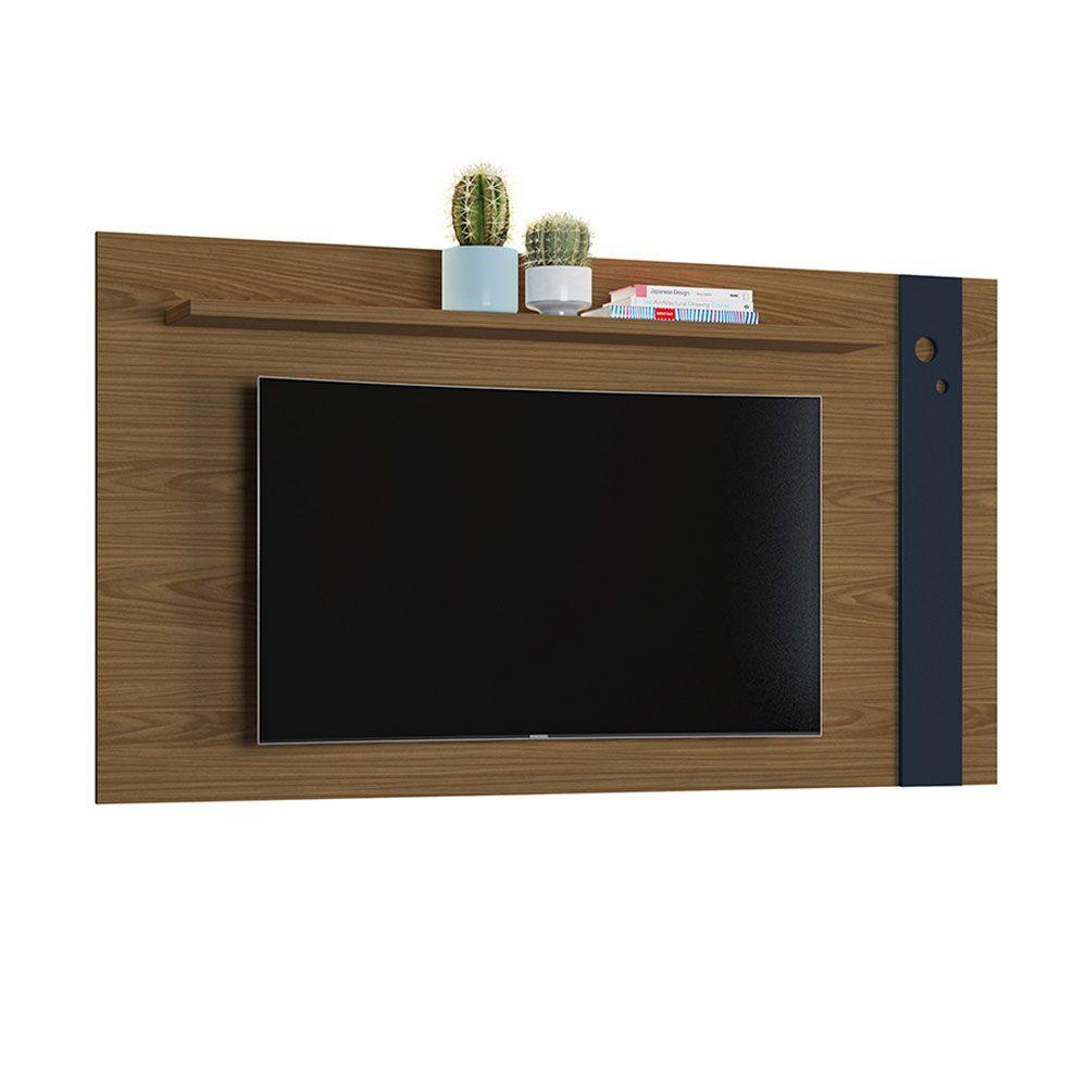 Miniatura Painel Home Tv Até 55 Polegadas Eyre Freijo Ac/azul Navy Ac - Cor: Azul