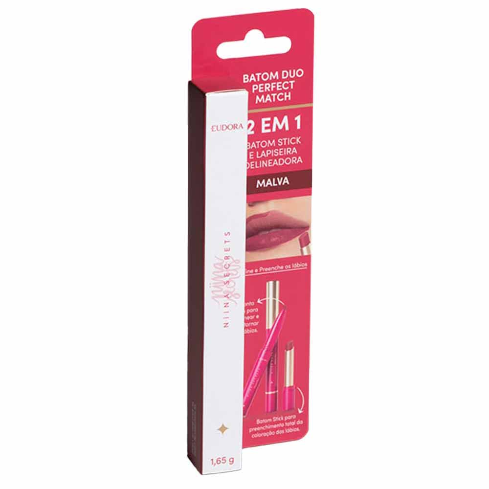 Batom Niina Secrets by Eudora Duo Perfect Match Malva
