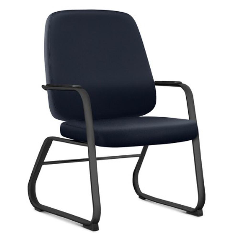Miniatura Cadeira Executiva Diretor Base Fixa Hub F02 Sintético Azul - Lyam Decor