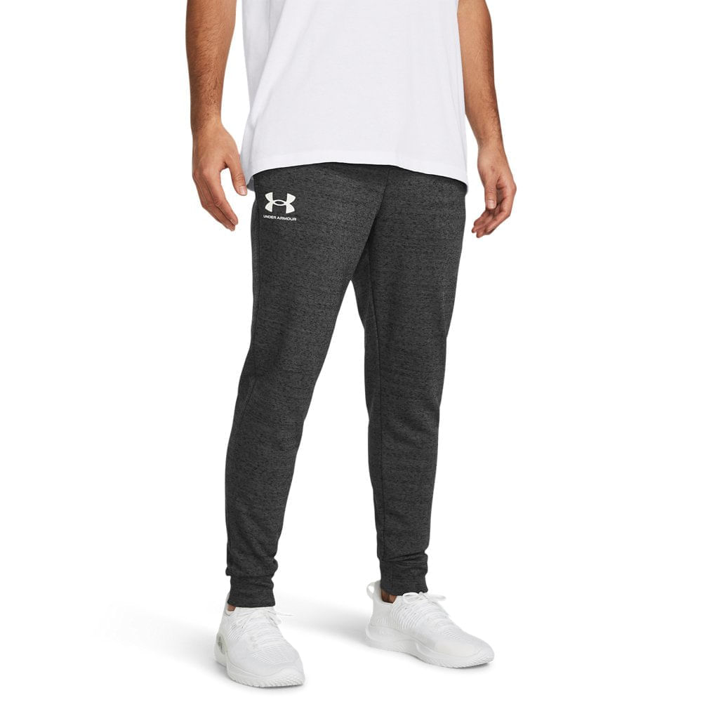 Miniatura Calça de Treino Masculina Under Armour Rival Terry Cinza - 2GG