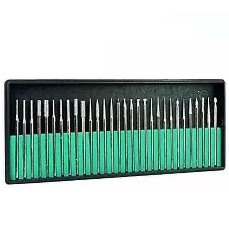 Miniatura Kit 30 Brocas Lixa Unha Eletrica Profissional Manicure