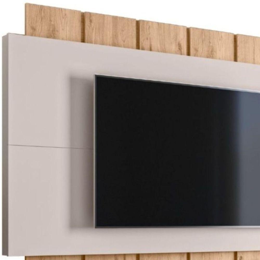 Miniatura Rack Bancada Suspenso Painel Para Tv 70? Sena Teca Ártico