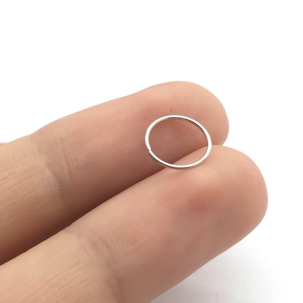 Kit 3 Piercing Aço Inox Argola Masculino Nariz Feminino