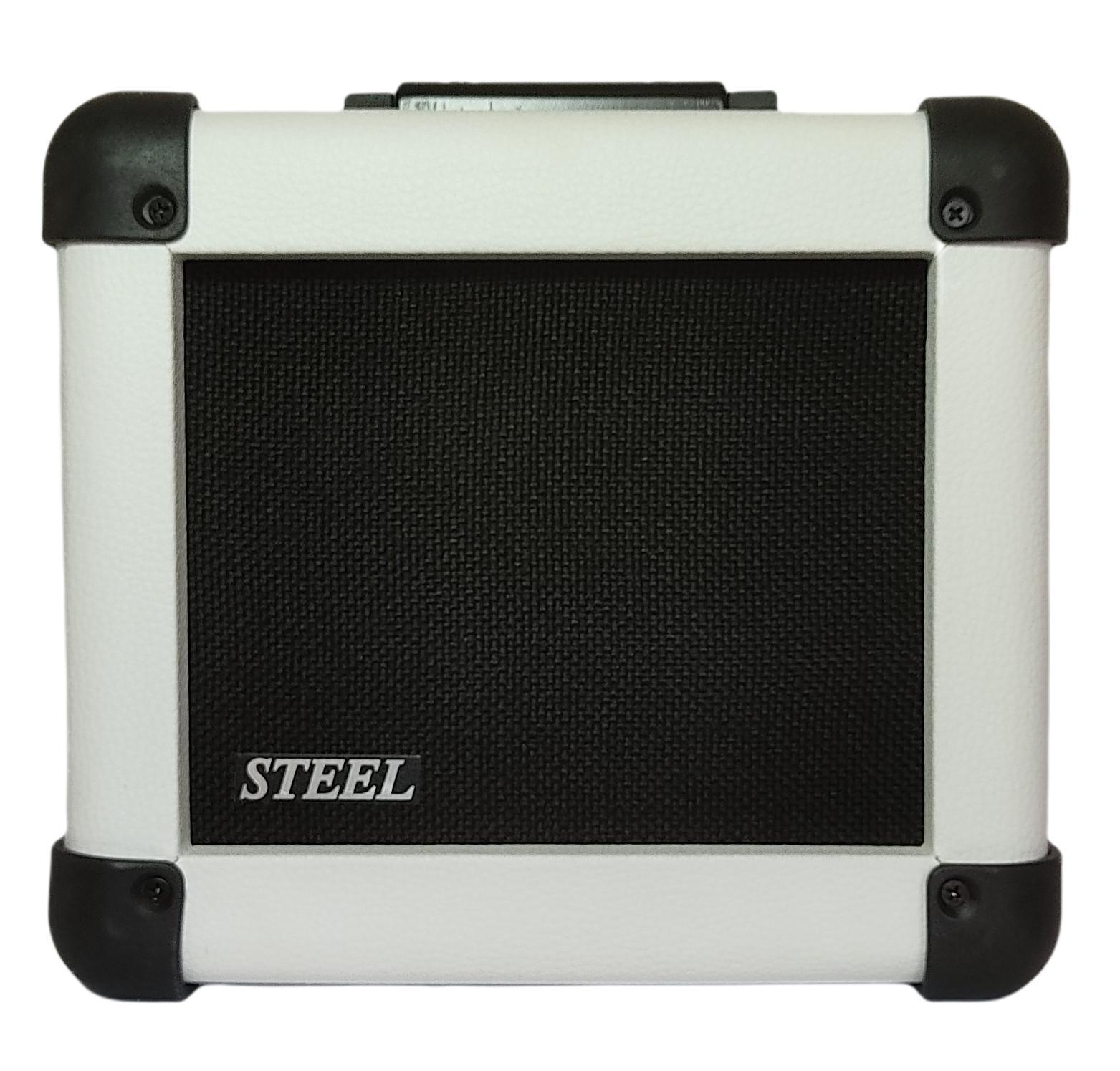 Miniatura Amplificador De Guitarra Cubo Steel 20Gt 6 Pol. 15W Branco