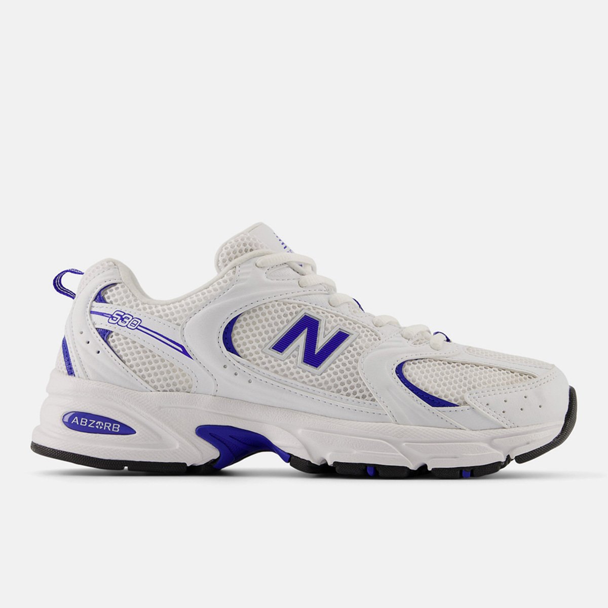 Miniatura Tênis New Balance 530 Branco+Azul - 34