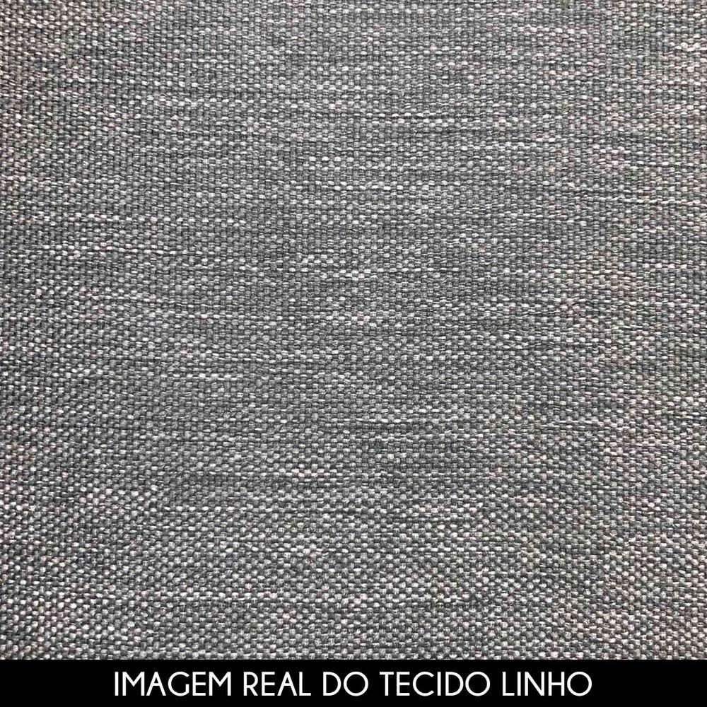 Cabeceira Cama Box King 195cm Nicea P02 Linho Cinza - Mpozenato