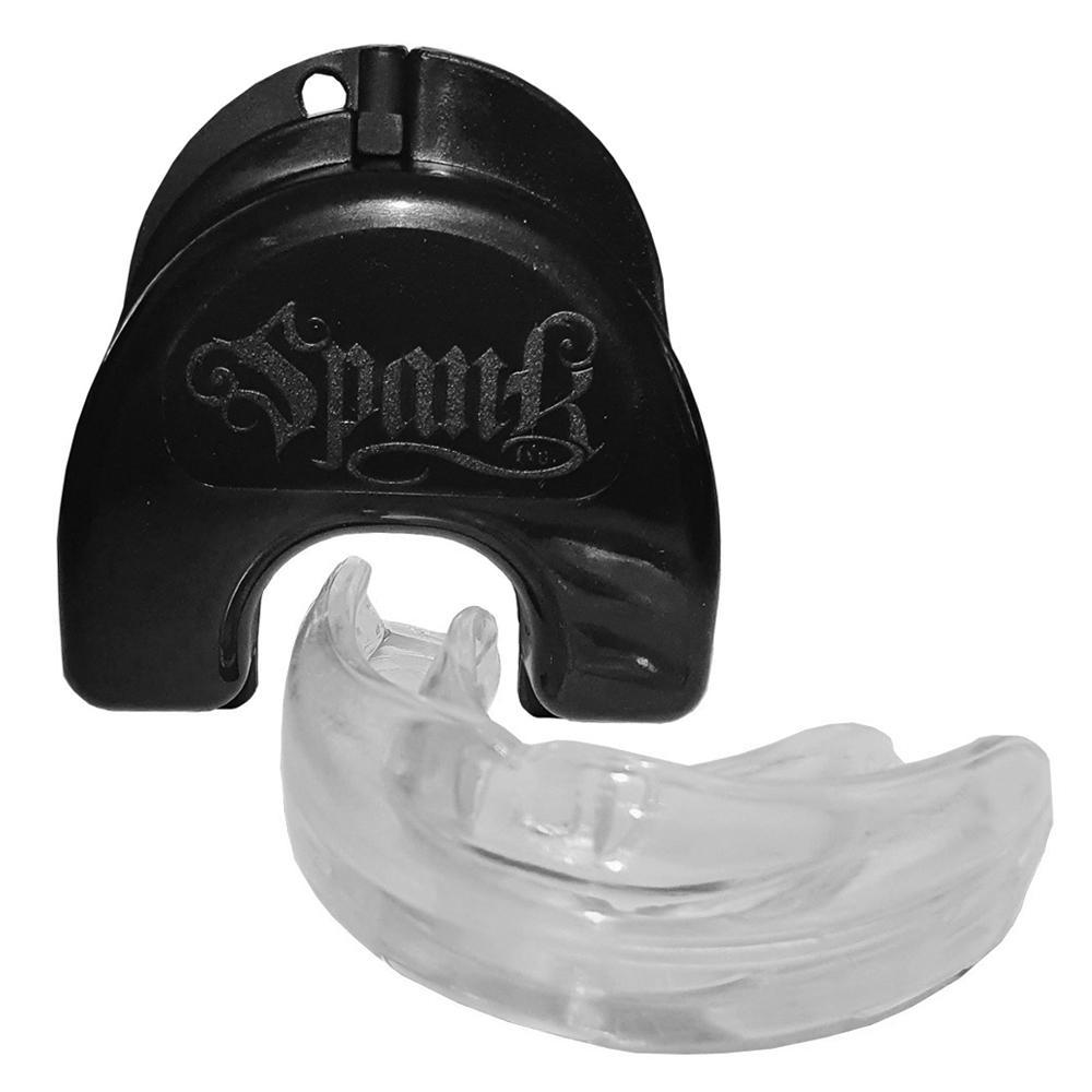 Miniatura Kit Treino Boxe Spank - Preto - 14Oz Resistência - Preto - Luva de boxe e muay thai - Spank - Sintético - 1 par - 14oz - Velcro - Sparring