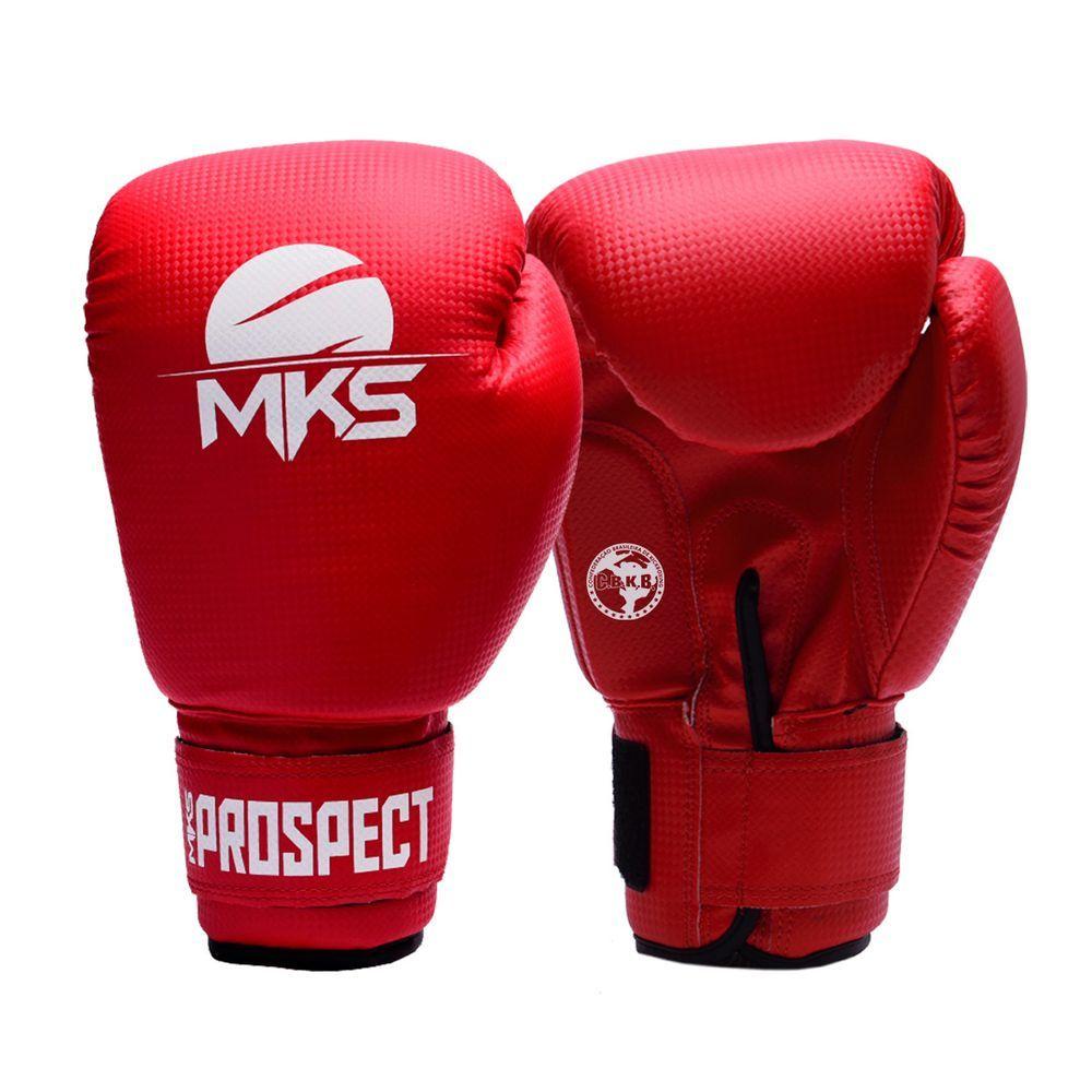 Miniatura Luva Mks Prospect Homologada Cbkb Cor Vermelho 10 Oz