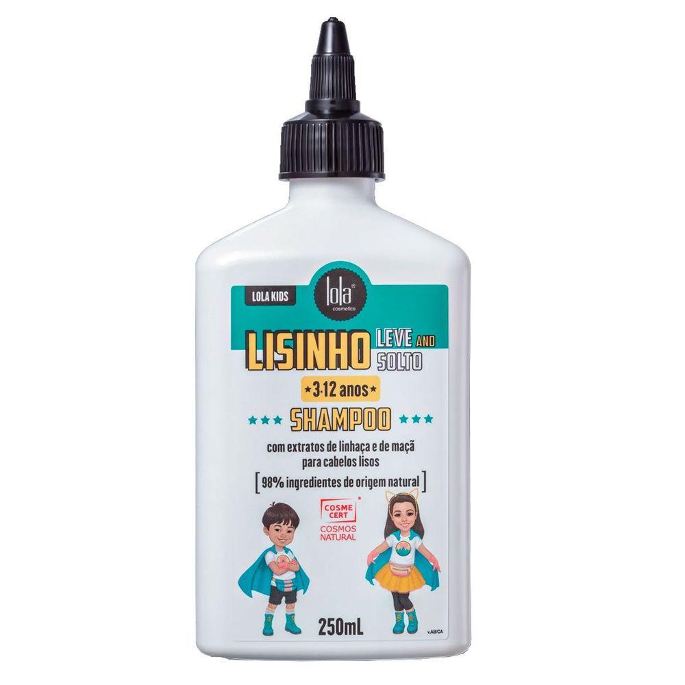 Miniatura Shampoo Infantil Lisinho, Leve E Solto Kids Lola Cosmetics 250Ml