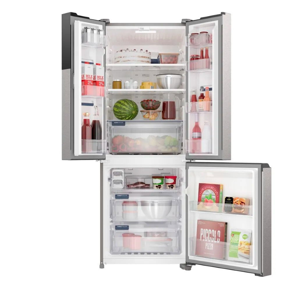 Miniatura Geladeira Electrolux Efficient Frost Free French Door 480 Litros - IM7S Inox Look - 110V