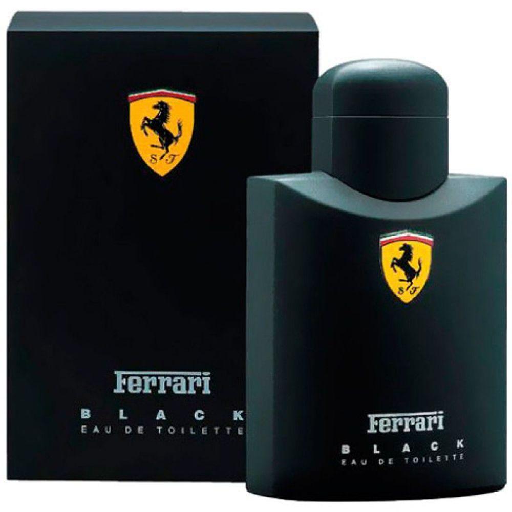 Miniatura Perfume Ferrari Black Scuderia Eau De Toilette - Perfume Masculino 125ml