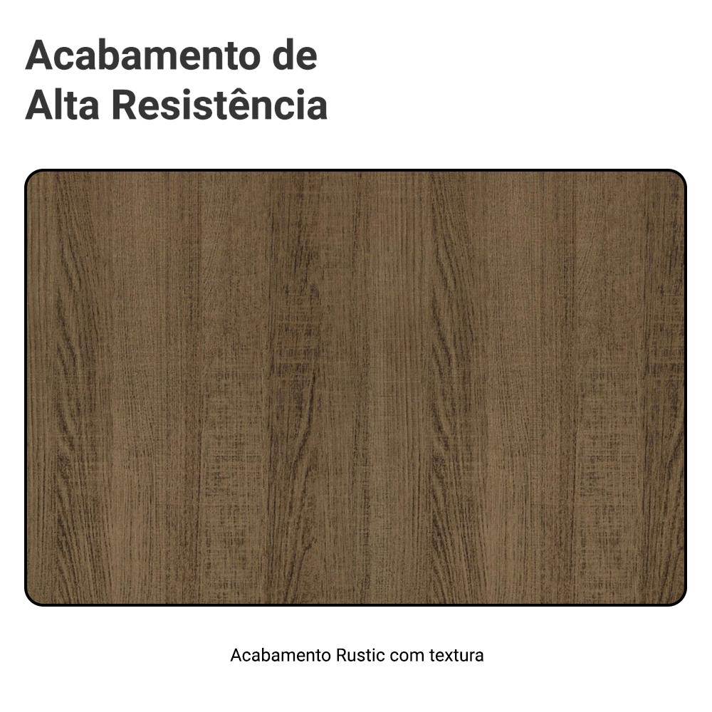 Rack com Painel para TV até 65 Polegadas Rustic Orlando Madesa Rustic
