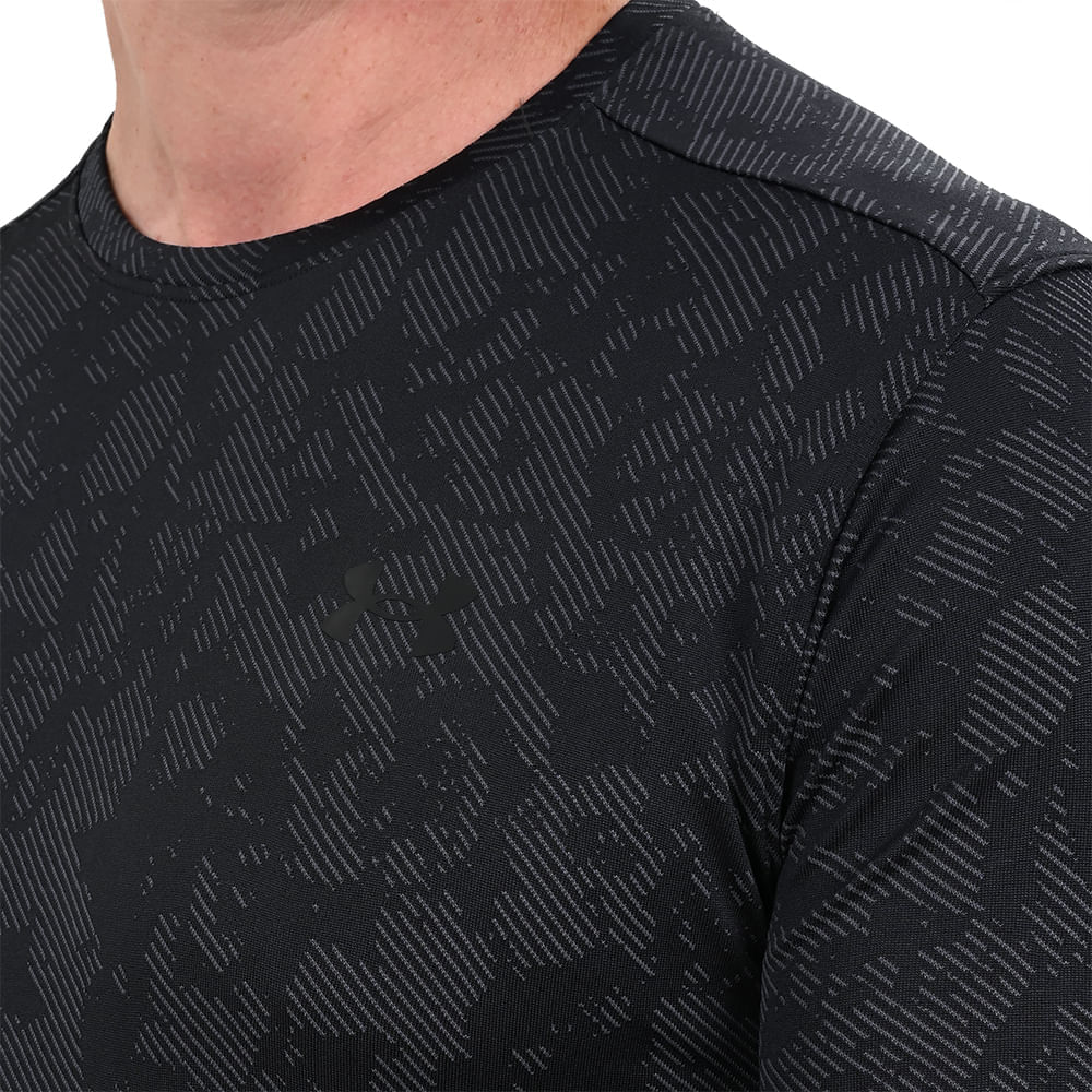 Camiseta Manga Longa de Treino Masculina Under Armour Tech Vent Geode GG Preto