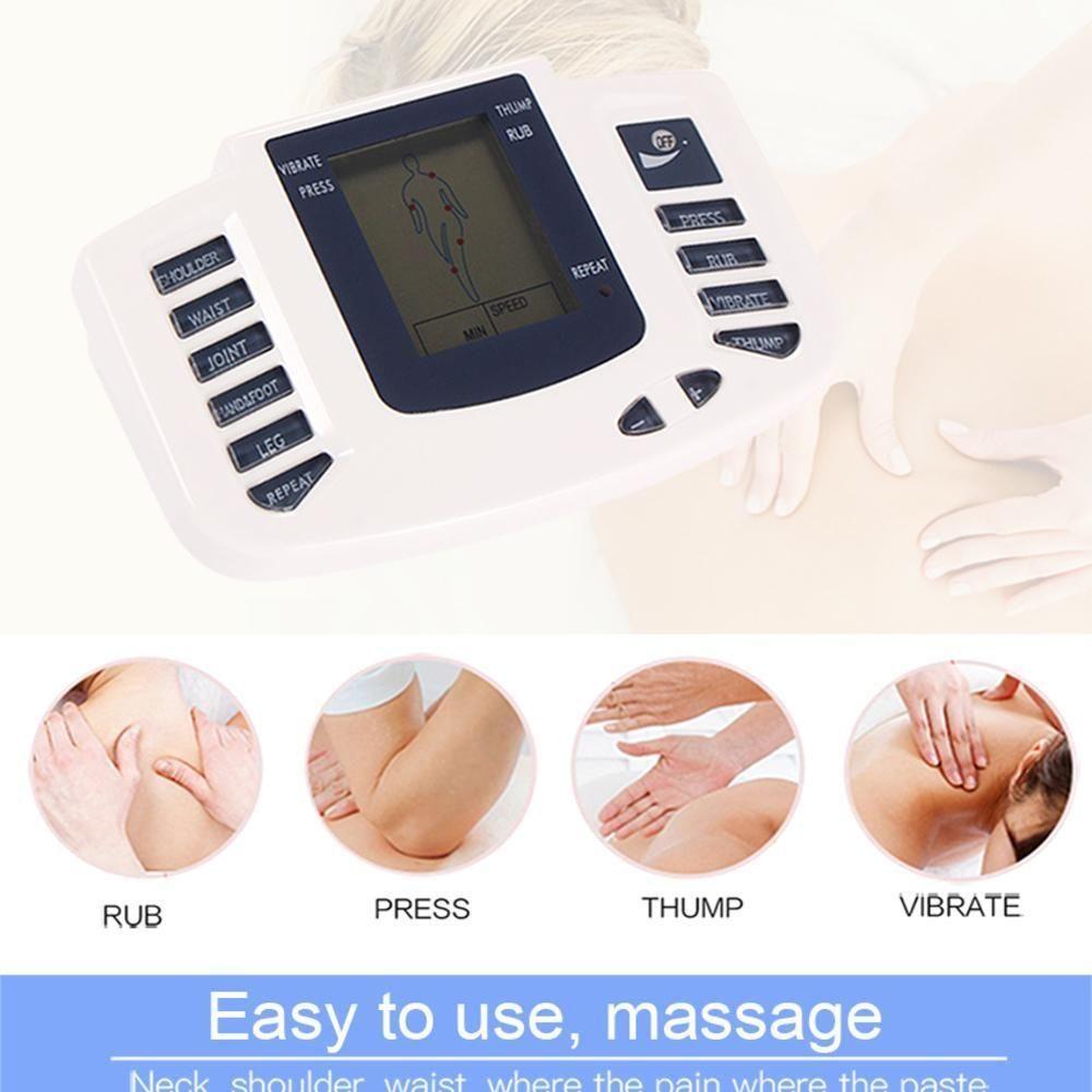 Aparelho Tens Digital Fisioterapia Massagem Chinelo Massageador Acupuntura Choquinho Eletroestimulador Tonificador Muscu
