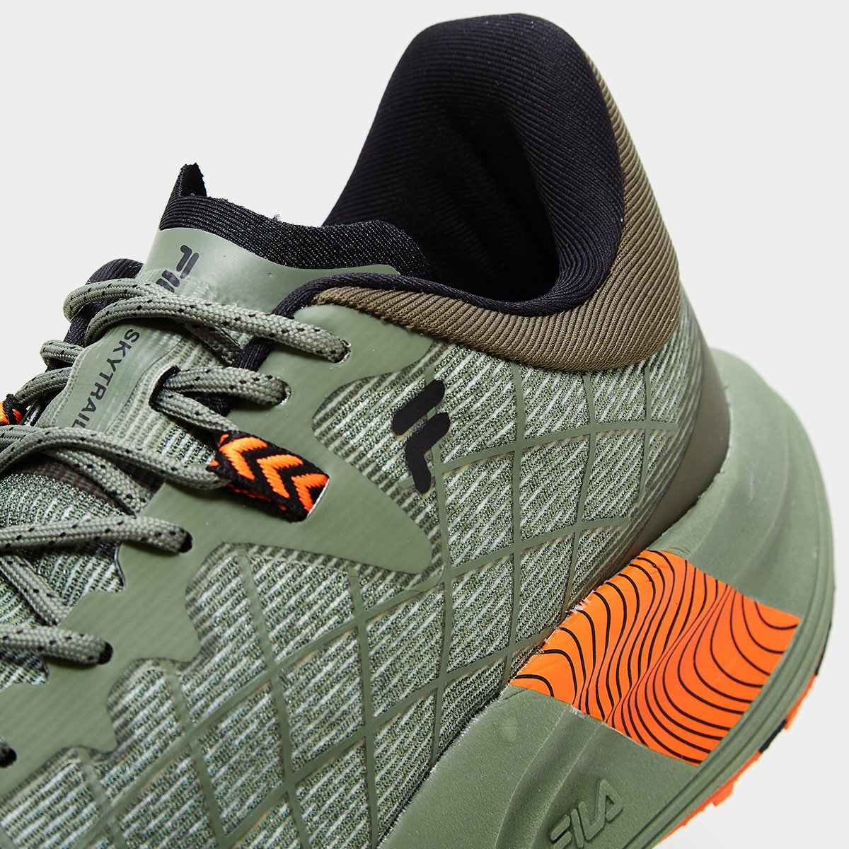 Tênis Fila Racer Skytrail Masculino Preto+Laranja - 38