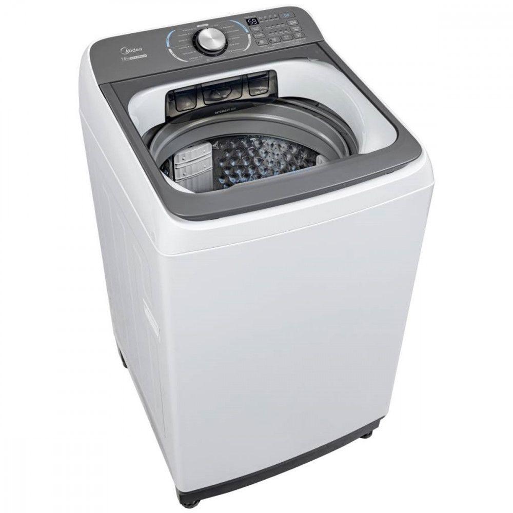 Miniatura Máquina De Lavar Midea 16Kg Wave Impeller Branco 110V