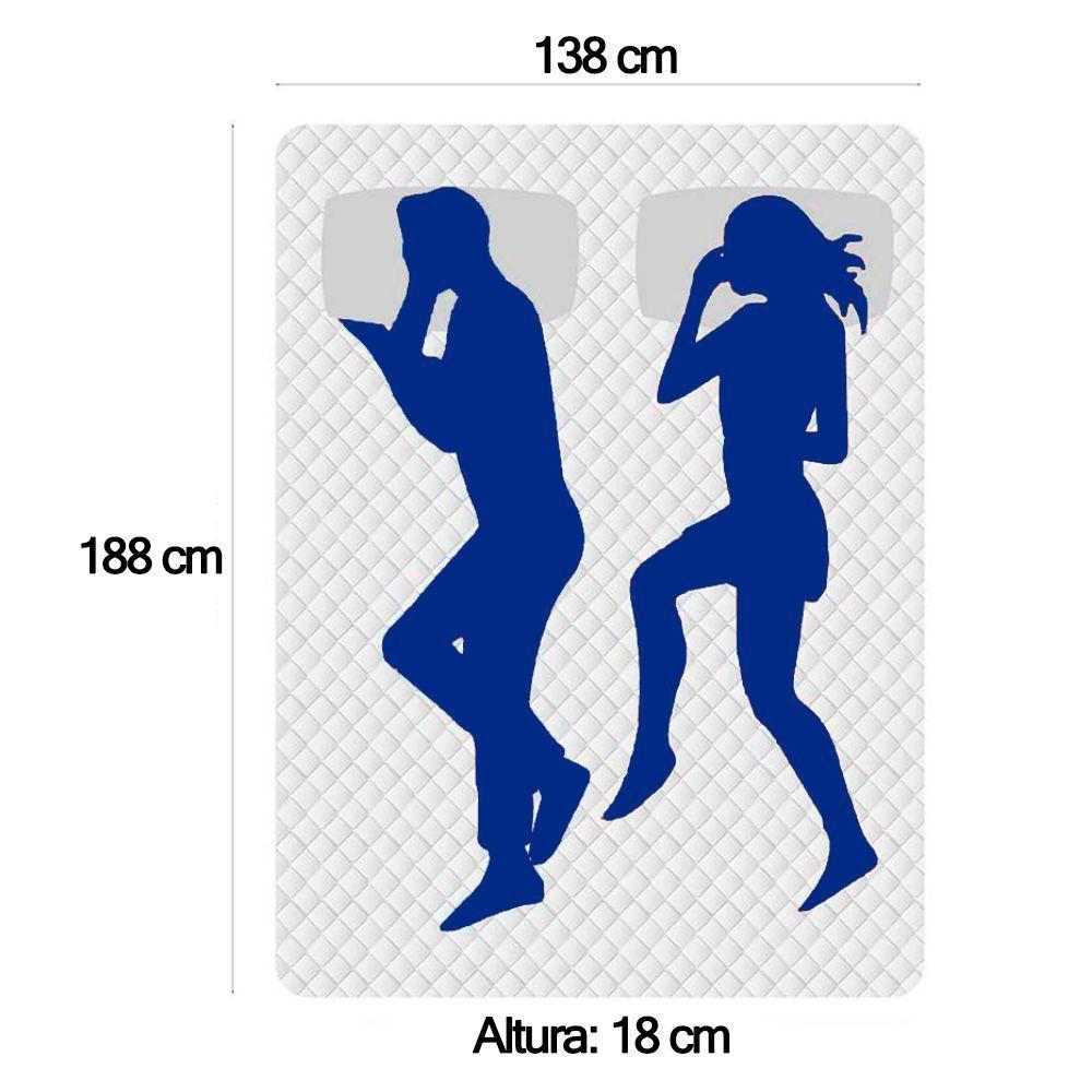 Miniatura Cama Box Baú Casal + Colchão Casal Ortopédico Resistente Pró D28 Prime Colchões 48x138x188 Preto