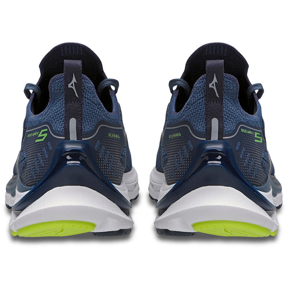 Miniatura Tênis de Corrida Masculino Mizuno Wave Mirai 5 Cinza - 38