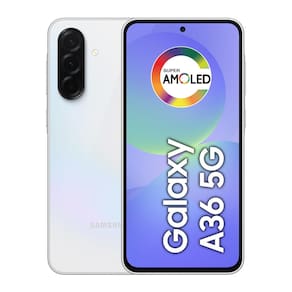 Miniatura Smartphone Samsung Galaxy A36 5G Branco 128GB, 6GB RAM, Câmera Tripla até 50MP, Tela Super AMOLED 6.7", IP67, NFC, Recursos AI e Snapdragon 6 Gen 3