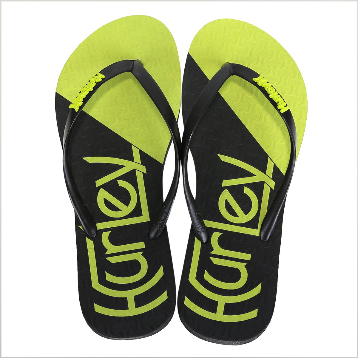 Miniatura Chinelo Hurley Vintage Feminino Verde+Preto - 34
