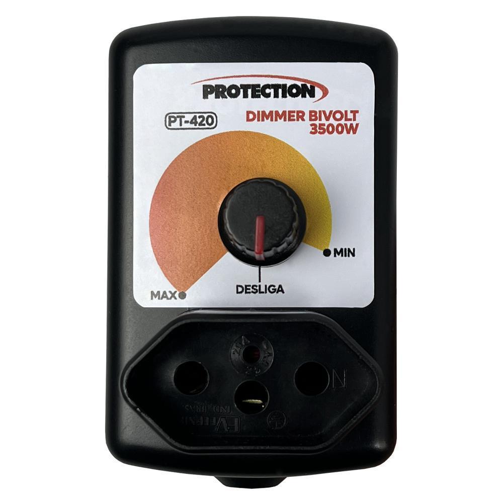 Miniatura Dimmer Eletrônico Controlador 3500W Bivolt Pt-420 Protection