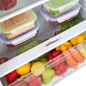 Refrigerador Duplex 379L Hisense RT3N375 Frost Free Inverter Portas Planas Prateleiras de Vidro Inox 110V