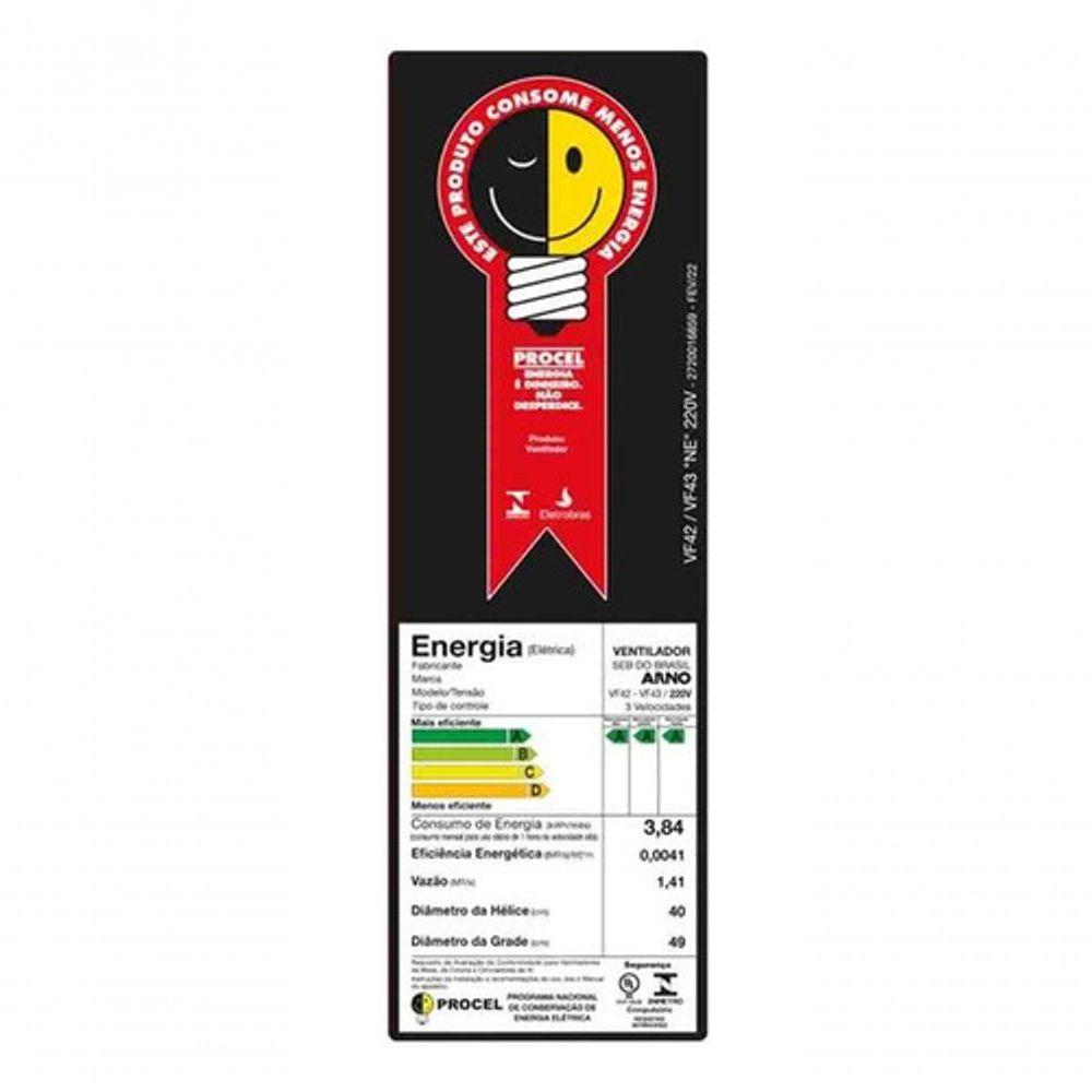 Kit 2 Ventilador Arno Turbo Force Silencio 2 Em 1 Preto 220V