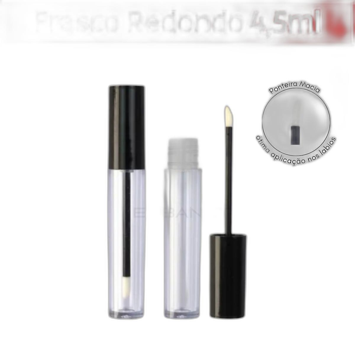 Miniatura Kit 10 Embalagens Tubo Para Batom Gloss Liquido Brilho 4,5Ml
