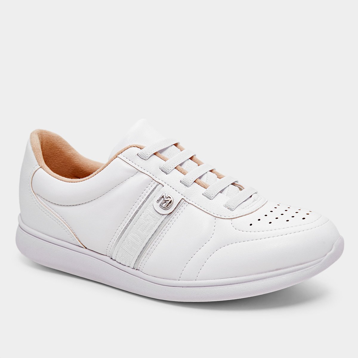 Miniatura Tênis Modare Básico 735823327897 Feminino Branco+prata - 34
