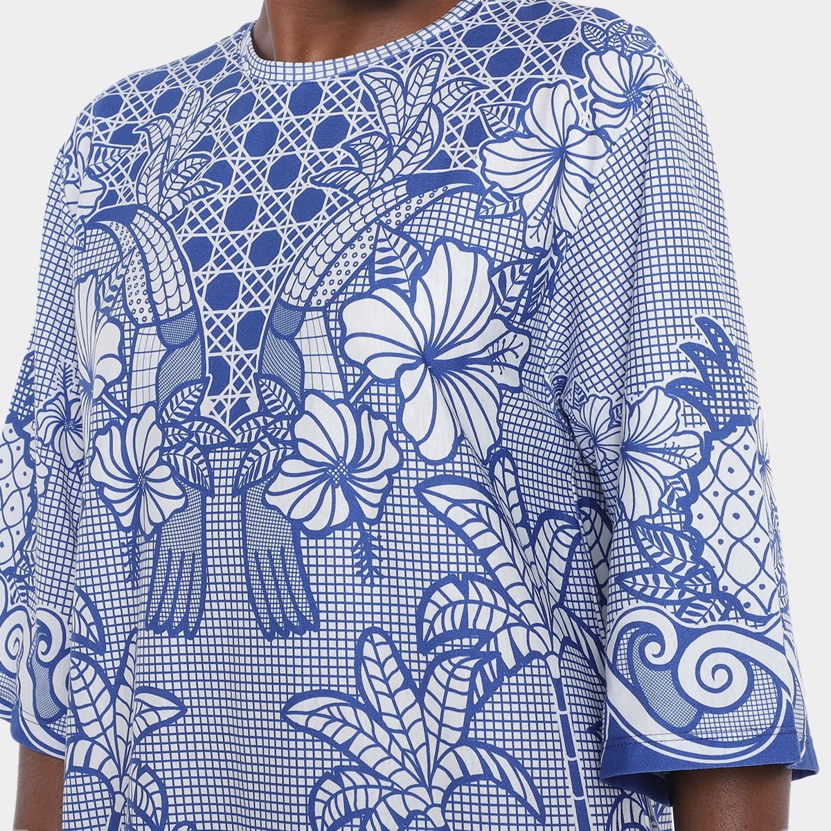 Miniatura Vestido Tshirt Farm Big Refresco Azul - M