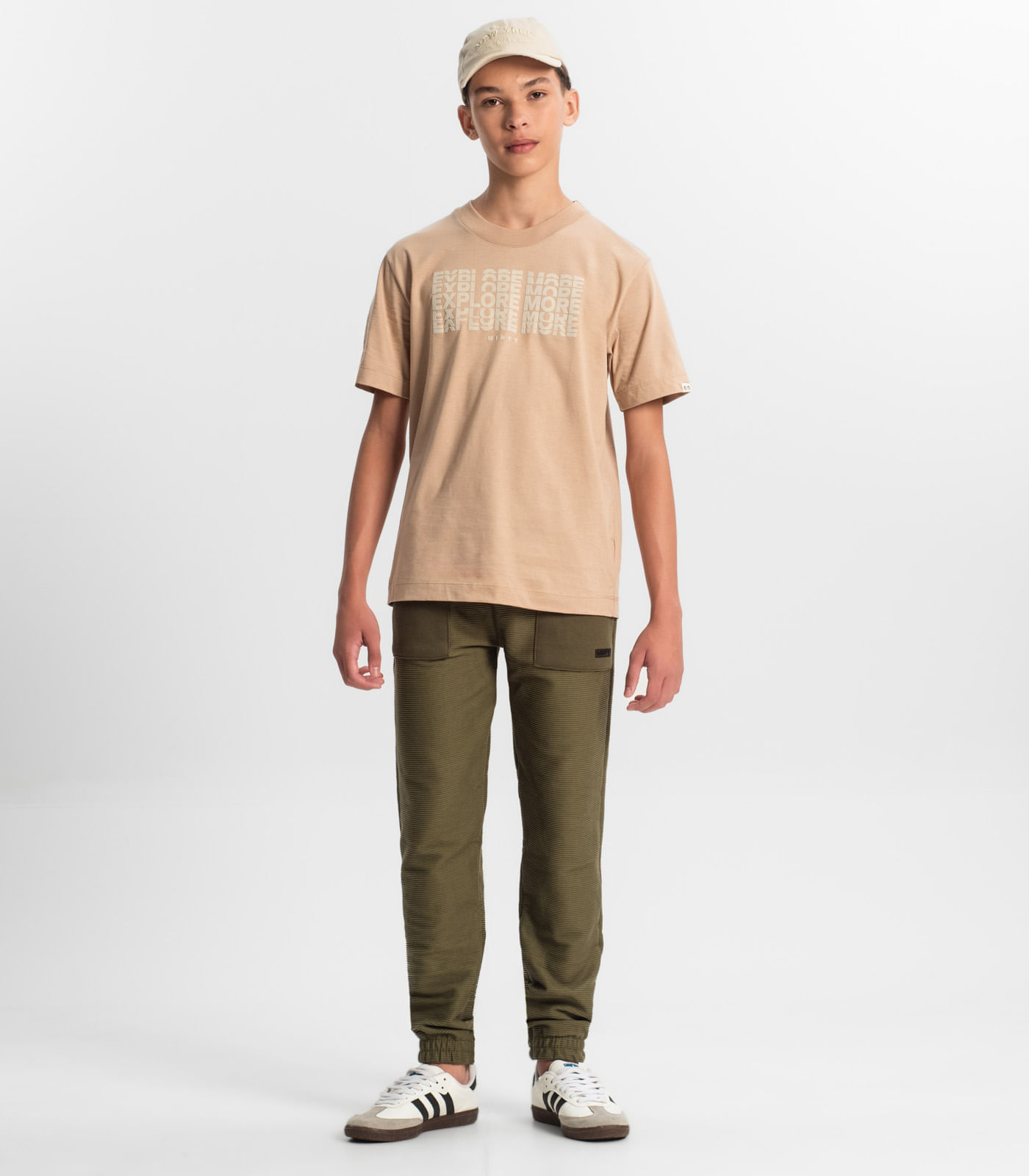 Miniatura Calça Jogger Juvenil Masculia Minty Verde 12