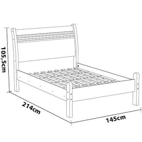 Miniatura Cama Casal Barreto Siena Avelã