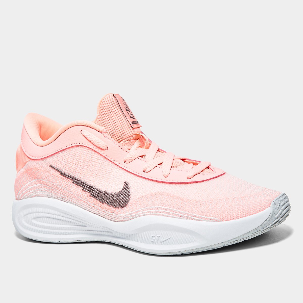 Miniatura Tênis Nike GT Team Hustle Academy Masculino Rosa+Cinza - 40