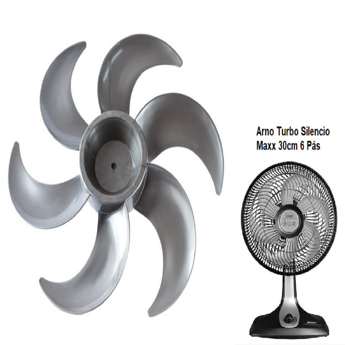 Miniatura Hélice Ventilador Arno 6 Pás Turbo Sil Maxx 40 Cm - M266