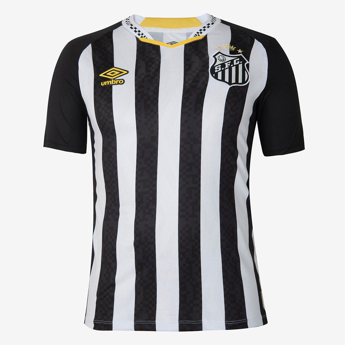 Miniatura Camisa Santos II 25/26 Neymar N° 10 Torcedor Umbro Masculina Preto+Branco - EGG