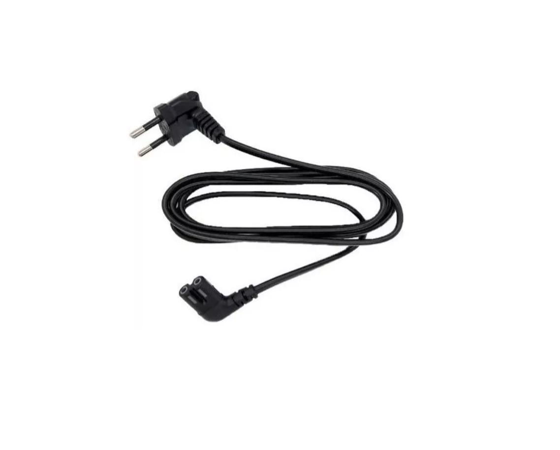 Miniatura Cabo De Força Bipolar Samsung 90º Tipo 8 Tv Smart 5,00 Mts