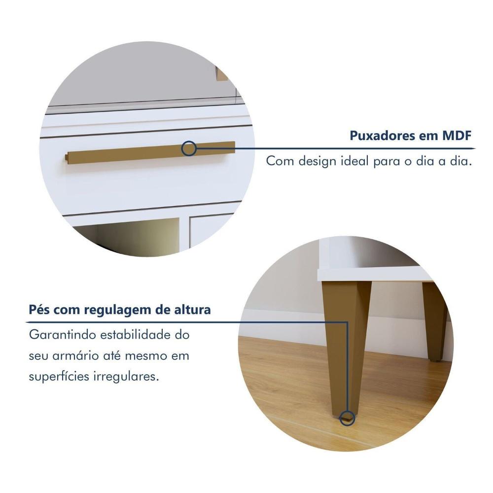 Miniatura Conjunto 2 Peças Paneleiro com Fruteira e Balcão 4 Bocas João Pessoa Branco