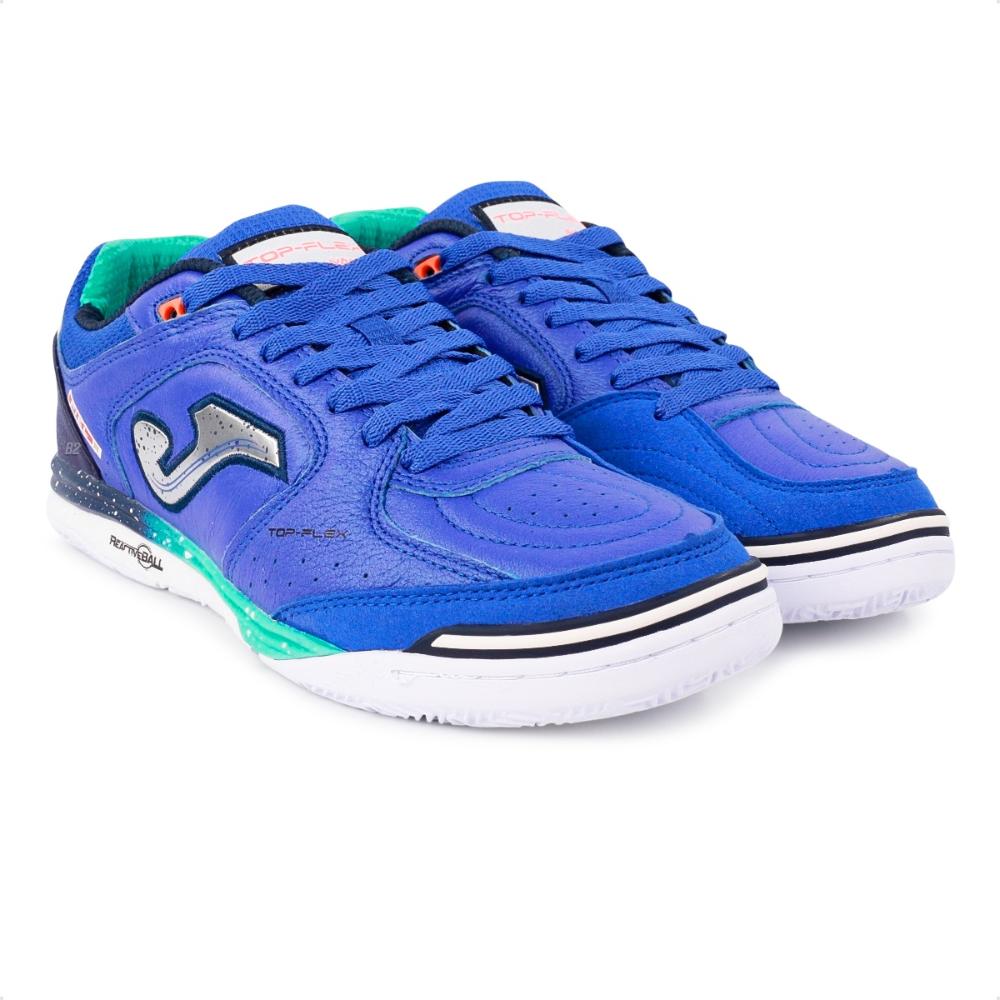 Miniatura Chuteira Futsal Joma Top Flex Rebound Azul / Preto - 38